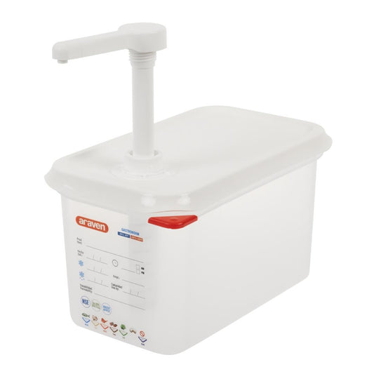 Araven Sauce Dispenser with Pump 1/4GN • PAS-FR177