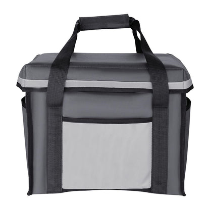 Vogue Insulated Folding Delivery Bag Grey 380x305x380mm (380x305x380mm / 14.9x12x14.9") • PAS-FR225
