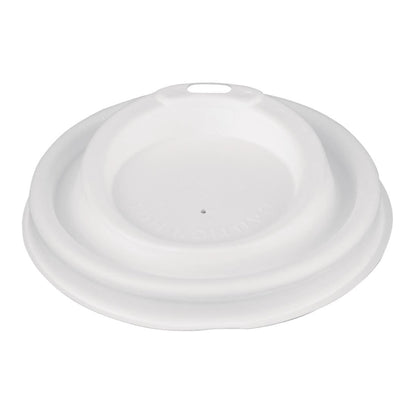 Fiesta Compostable Bagasse Hot Cup Lid 90mm for 340ml Cup (1000 Pack) (Pack of 1000) • PAS-FS061