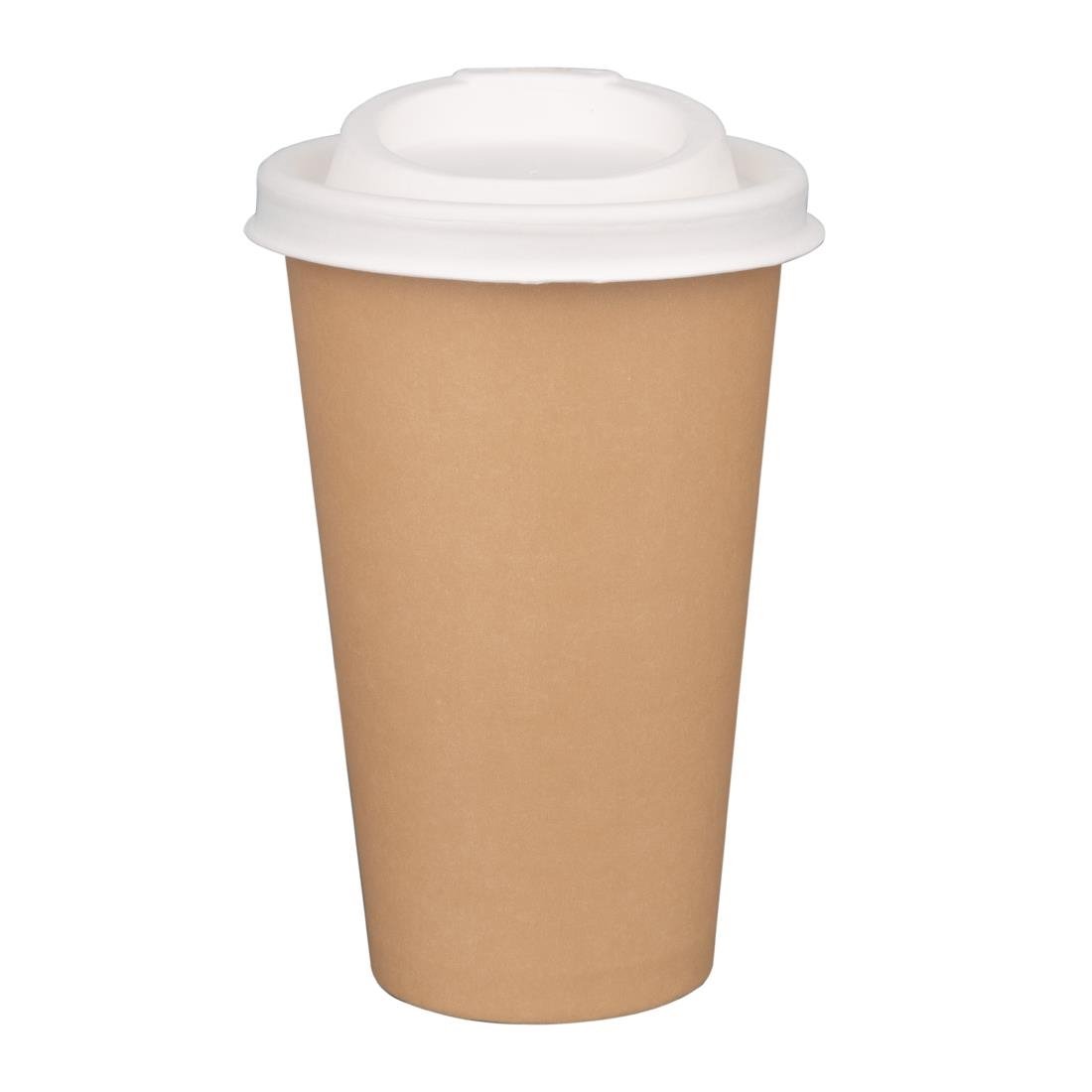 Fiesta Compostable Bagasse Coffee Cup Lids 340ml (Pack of 1000) • PAS-FS061