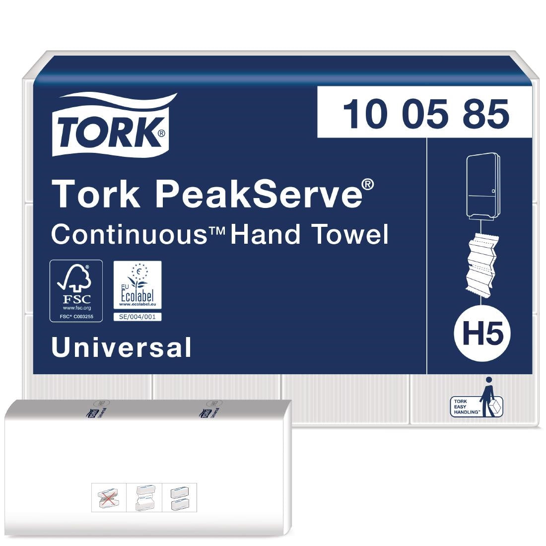 Tork PeakServe Continuous White Paper Hand Towels H5 (12 Pack) (1-ply. Sheets Per Pack: 410) • PAS-FS370