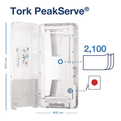 Tork PeakServe Continuous Hand Towel White Dispenser • PAS-FS371