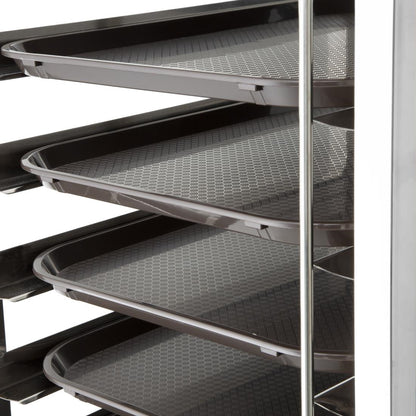 Vogue 16 Level Tray Clearing Trolley (Stainless Steel | Size: 1723(H)x413(W)x500(D)mm / 67x16.2x19.6") • PAS-FS379