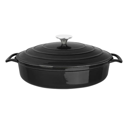 Vogue Round Sauté Pan 280mm, Black • PAS-FS477