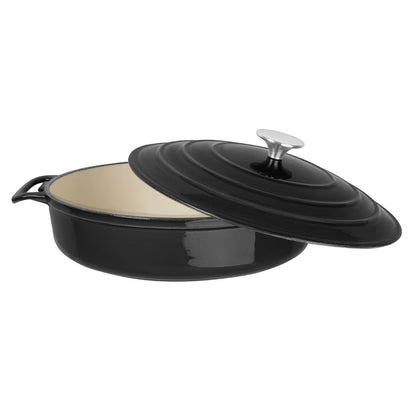 Vogue Round Sauté Pan 280mm, Black • PAS-FS477