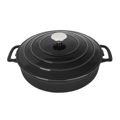 Vogue Round Sauté Pan 280mm, Black • PAS-FS477