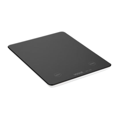 Vogue Digital Black Rectangular Scale 10kg • PAS-FS488