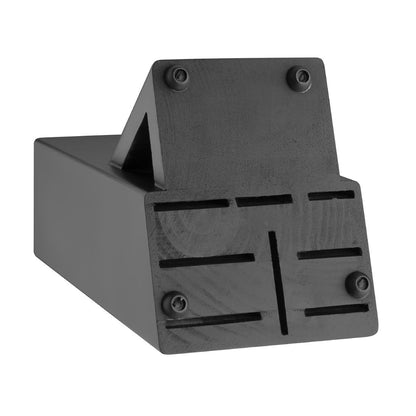 Vogue Tsuki Black Wooden Knife Block • PAS-FS662