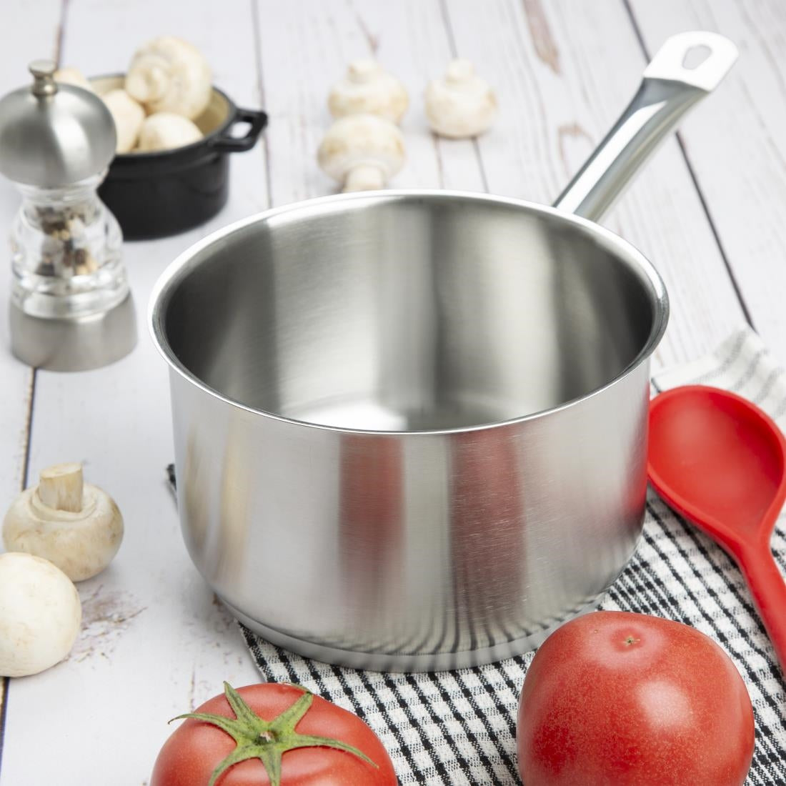 Vogue Stainless Steel Saucepan 180mm • PAS-FS664