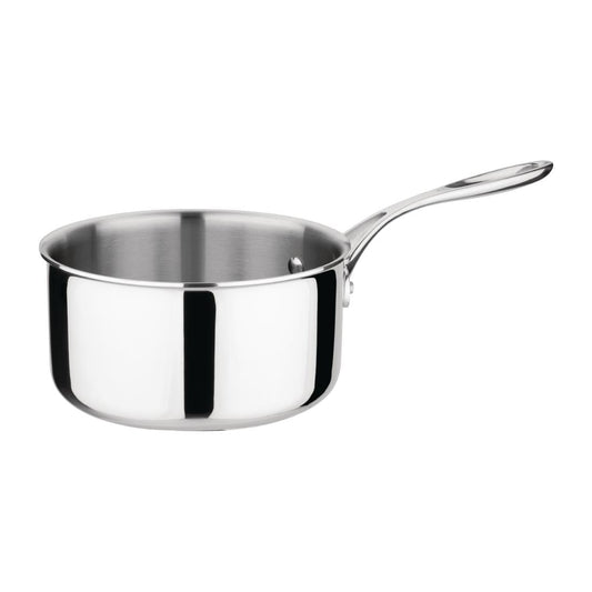 Vogue Stainless Steel Tri-Wall Saucepan 180mm • PAS-FS666