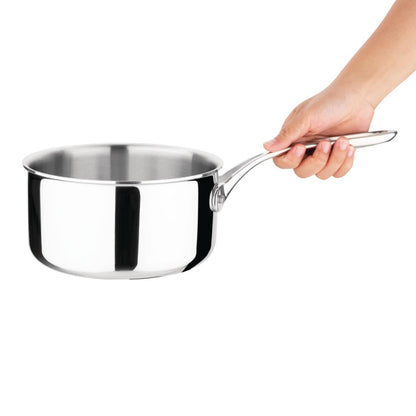 Vogue Stainless Steel Tri-Wall Saucepan 180mm • PAS-FS666