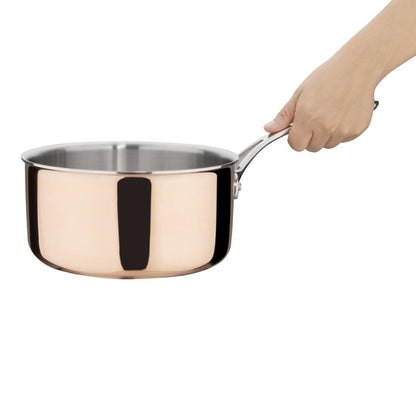Vogue Copper Tri-Wall Saucepan 200mm • PAS-FS667