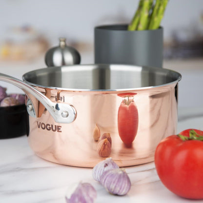 Vogue Copper Tri-Wall Saucepan 200mm • PAS-FS667