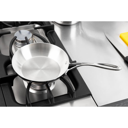 Vogue Stainless Steel & Aluminium Tri-Wall Frying Pan 200mm • PAS-FS668