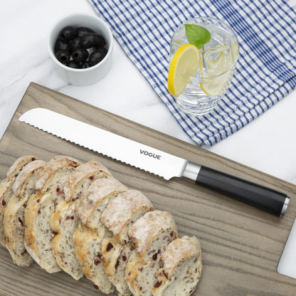 Vogue Bistro Bread Knife Black 205mm • PAS-FS681