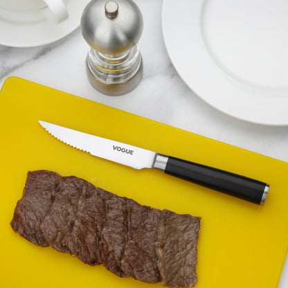 Vogue Bistro Serrated Knife Black 120mm • PAS-FS683