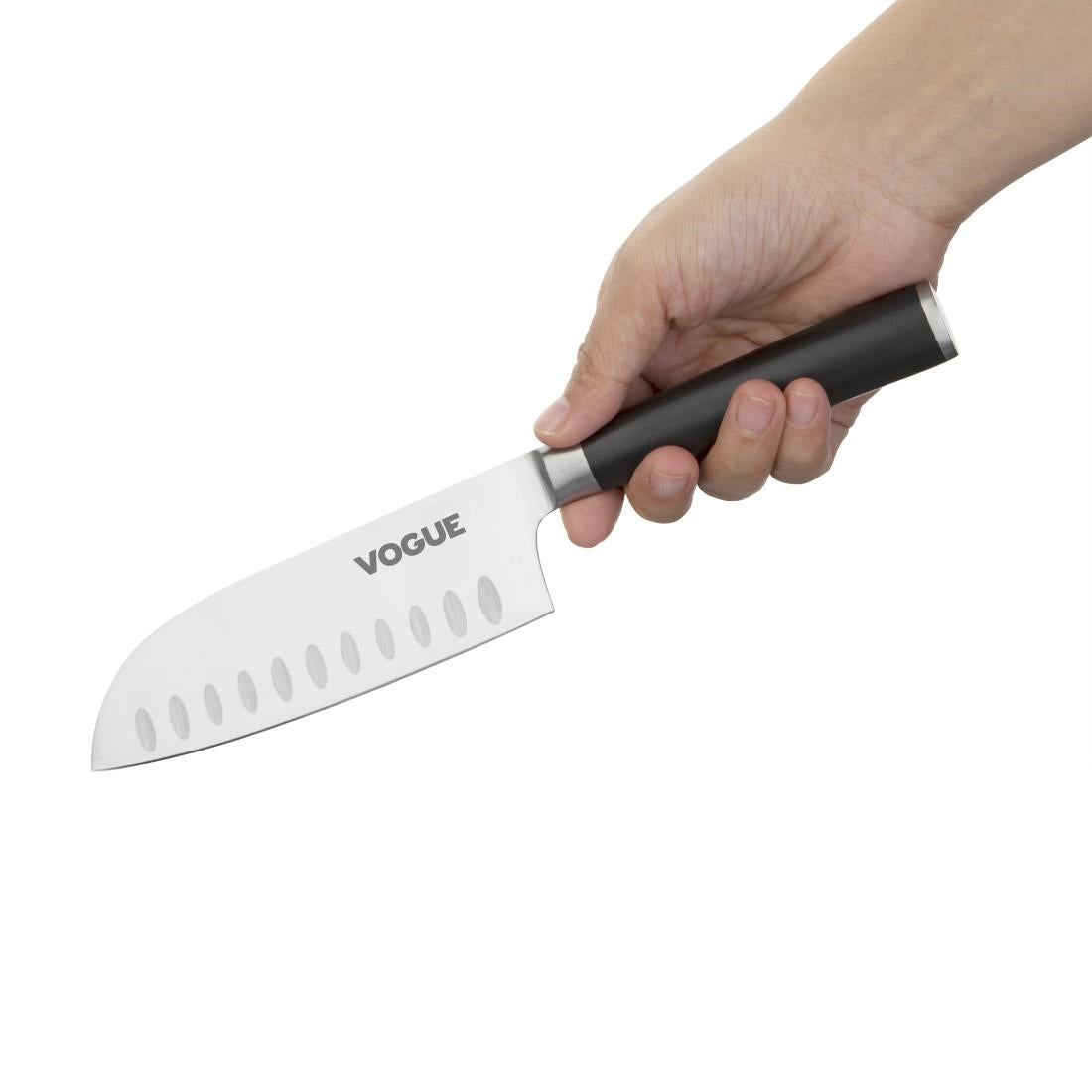 Vogue Bistro Santoku Knife Black 142mm • PAS-FS684