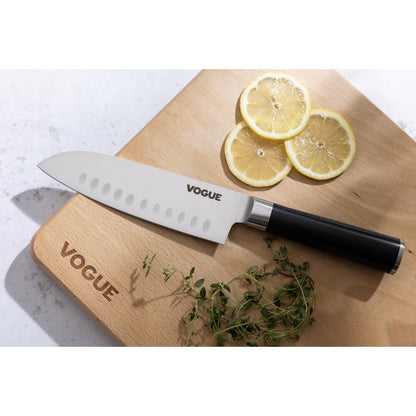 Vogue Bistro Santoku Knife Black 179mm • PAS-FS686