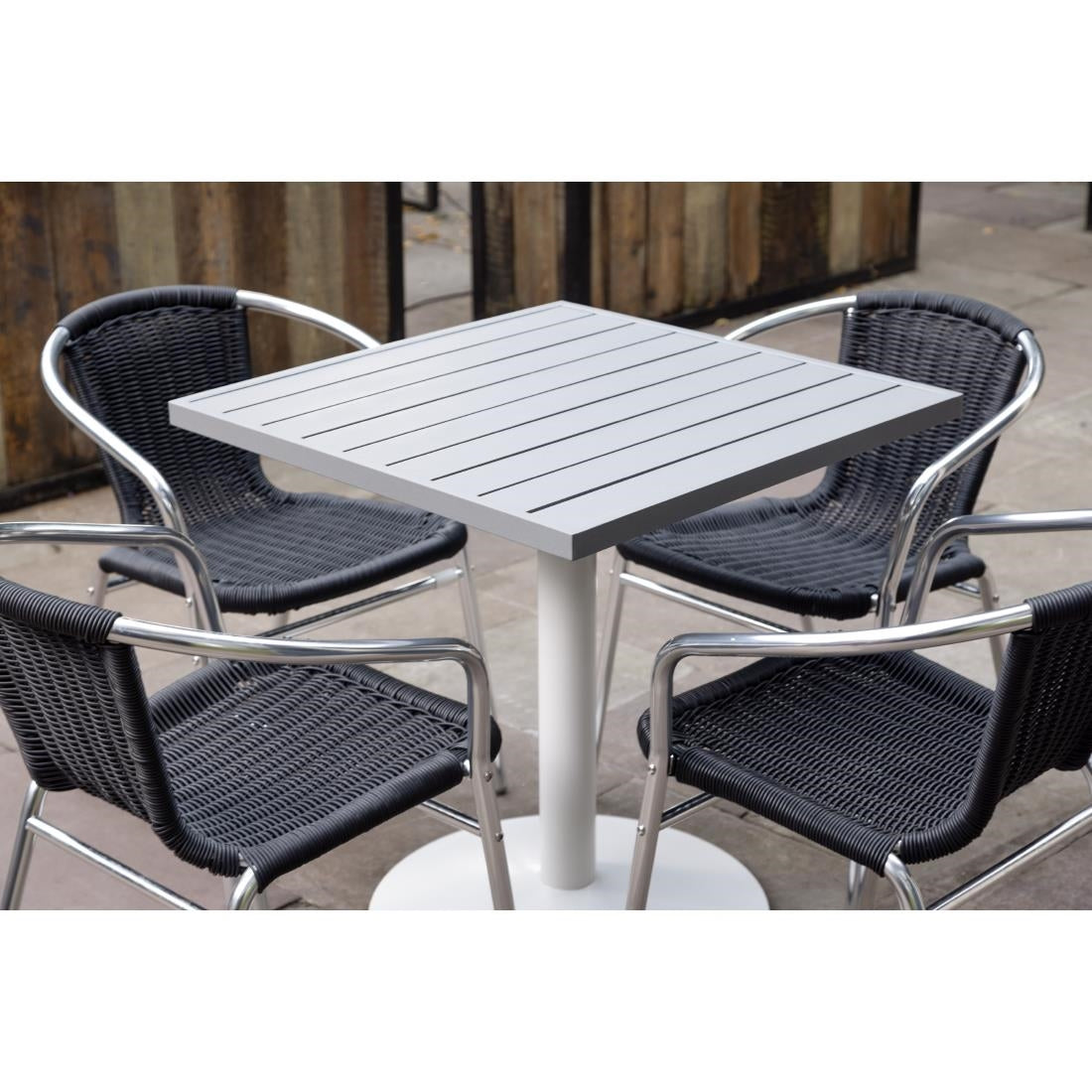 Bolero Cast Iron Round Table Base White • PAS-FT029