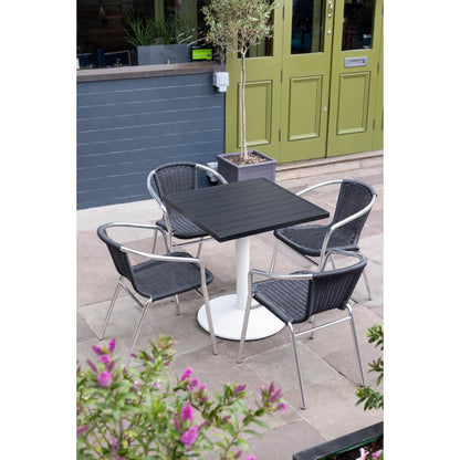 Bolero Cast Iron Round Table Base White (Dimensions: 548(W)x728(H)mm) • PAS-FT029