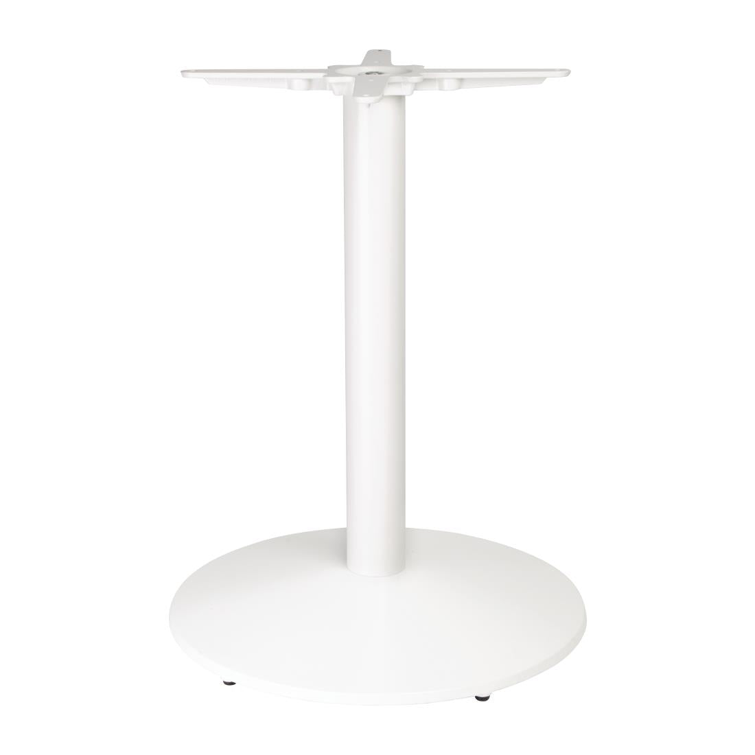 Bolero Cast Iron Round Table Base White • PAS-FT029