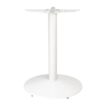 Bolero Cast Iron Round Table Base White • PAS-FT029