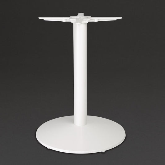 Bolero Cast Iron Round Table Base White (Dimensions: 548(W)x728(H)mm) • PAS-FT029