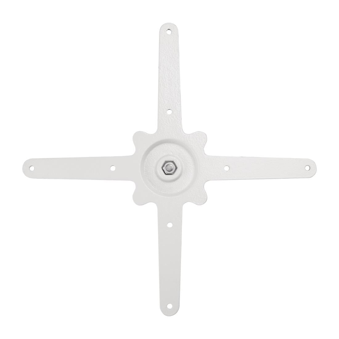 Bolero Cast Iron Round Table Base White • PAS-FT029