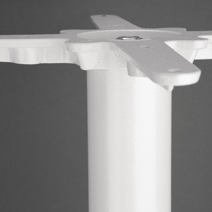 Bolero Cast Iron Round Table Base White • PAS-FT029