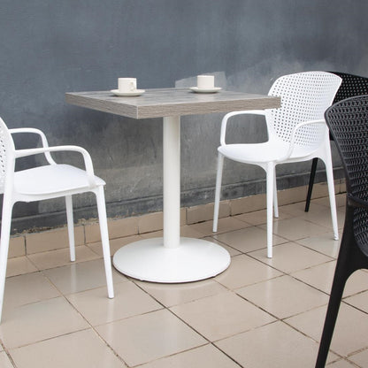 Bolero Cast Iron Round Table Base White • PAS-FT029