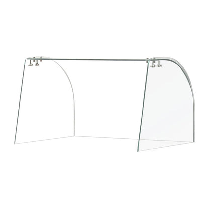 Curved Glass Sneeze Guard Assembly • PAS-FT280
