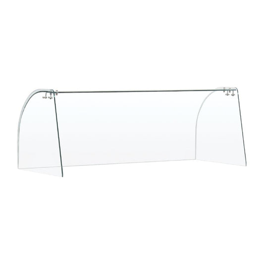 "Curved Glass Sneeze Guard Assembly" • PAS-FT282