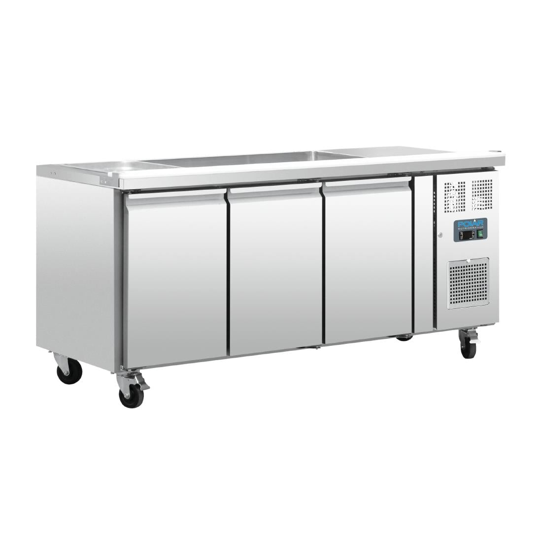 Polar U-Series 3 Door Counter Fridge • PAS-FT283-A
