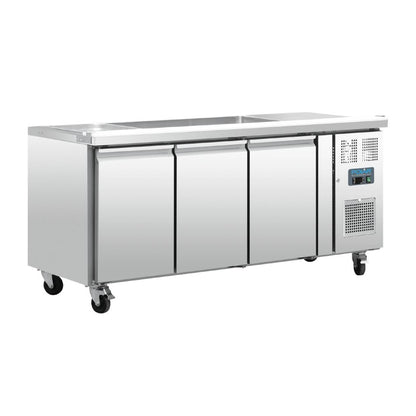 Polar U-Series 3 Door Counter Fridge • PAS-FT283-A
