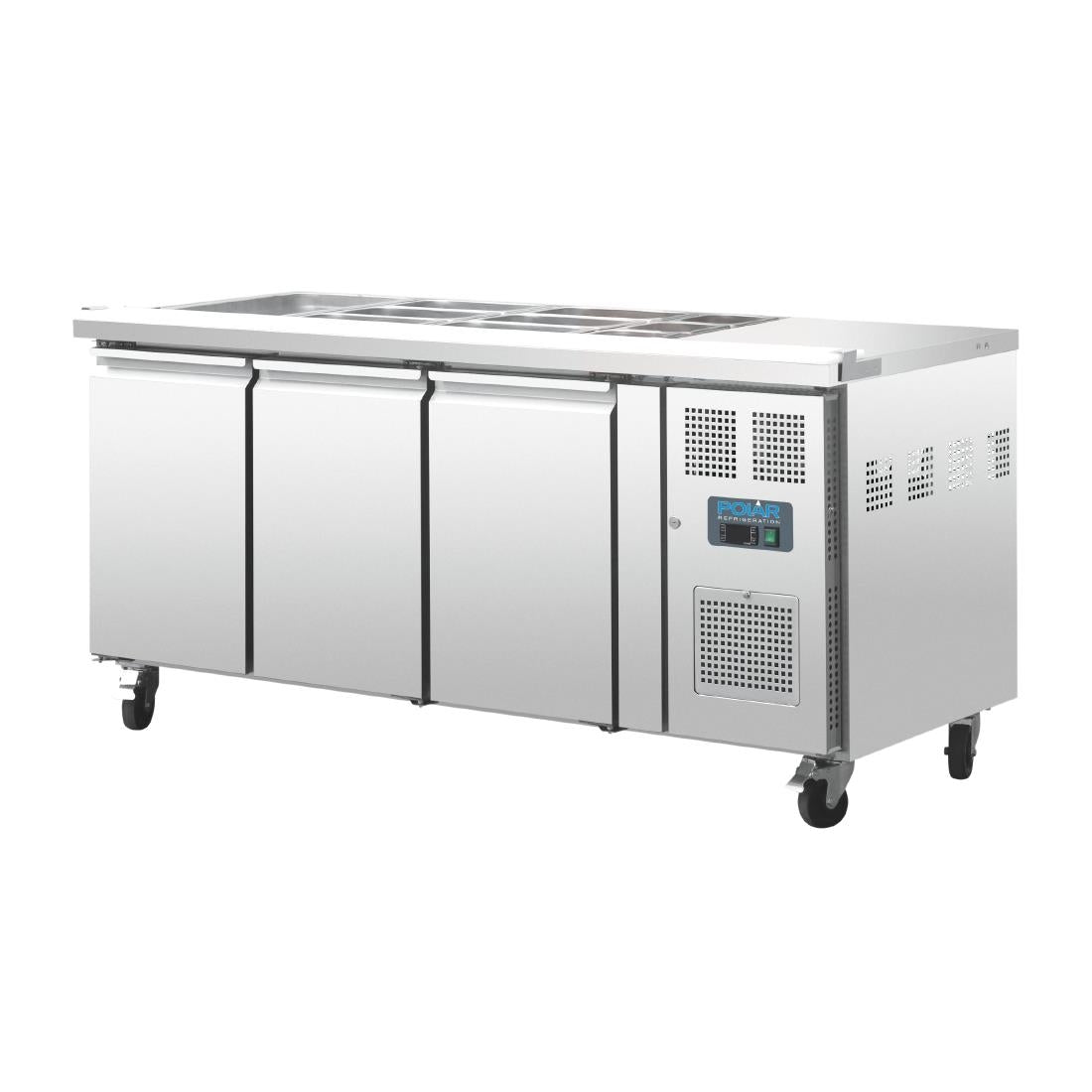 Polar U-Series 3 Door Counter Fridge • PAS-FT283-A