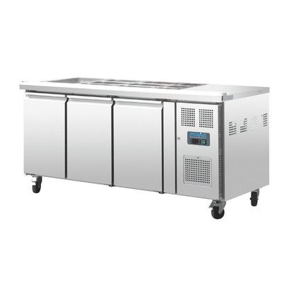 Polar U-Series 3 Door Counter Fridge • PAS-FT283-A