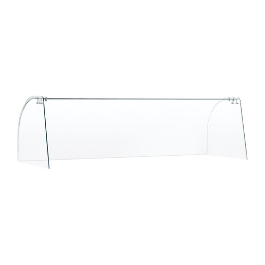 "Curved Glass Sneeze Guard Assembly" • PAS-FT284