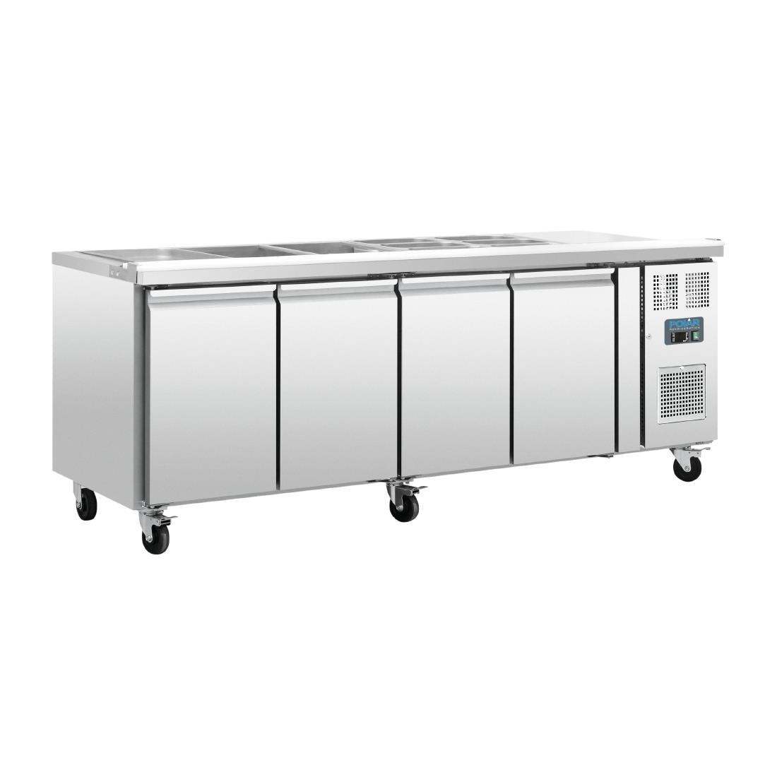 Polar U-Series 4 Door Counter Fridge • PAS-FT285-A