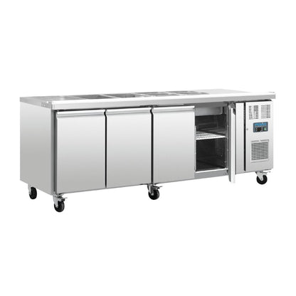 Polar U-Series 4 Door Counter Fridge • PAS-FT285-A