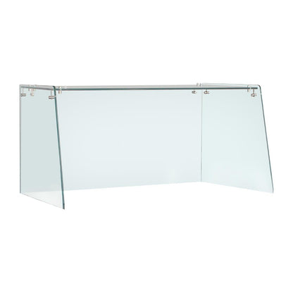Straight Glass Sneeze Guard Assembly for 2 Door Counter • PAS-FT367