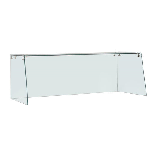 "Straight Glass Sneeze Guard Assembly for 3 Door Counter" • PAS-FT368