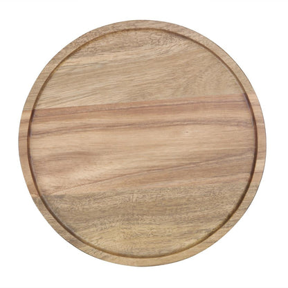 Olympia Acacia Round Plates 200(D)mm (Dimensions: 200(D)x20(H)mm) • PAS-FT611