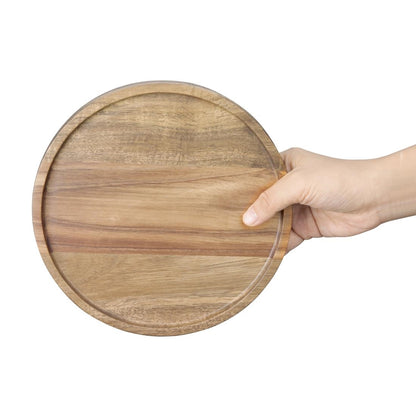 Olympia Acacia Round Plates 200(D)mm (Dimensions: 200(D)x20(H)mm) • PAS-FT611