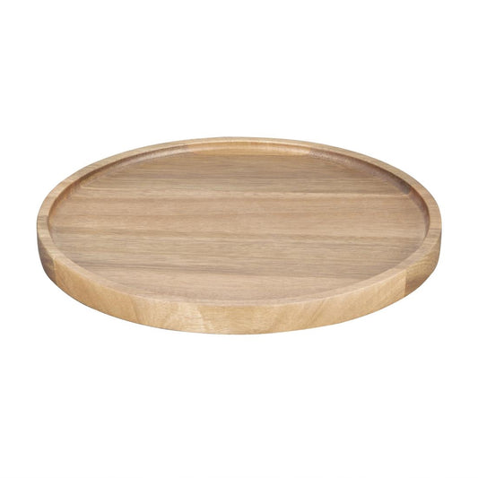 Olympia Acacia Round Plates 250(D)mm (Dimensions: 250(D)x20(H)mm) • PAS-FT612