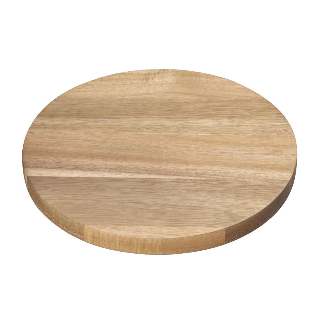 Olympia Acacia Round Plates 250(D)mm (Dimensions: 250(D)x20(H)mm) • PAS-FT612