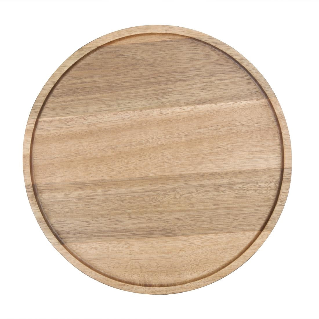 Olympia Acacia Round Plates 250(D)mm (Dimensions: 250(D)x20(H)mm) • PAS-FT612