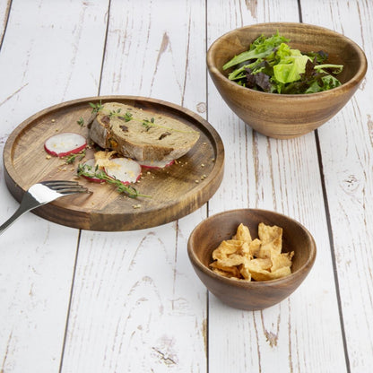 Olympia Acacia Bowls 100(D)x50(H)mm (Dimensions: 100(D)x50(H)mm) • PAS-FT613