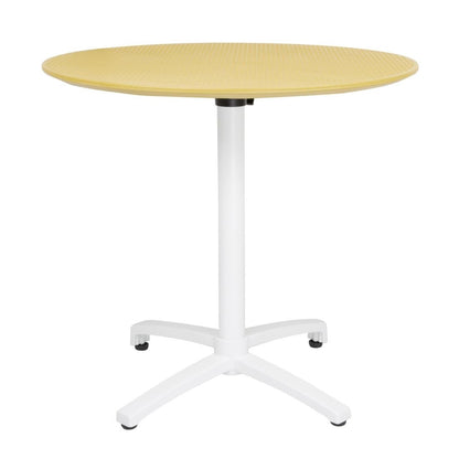Bolero Folding PP Table 800mm - Mustard Yellow • PAS-FT622
