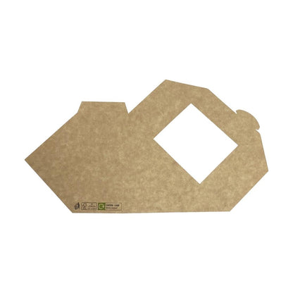 Fiesta Recyclable Standard Sandwich Wedge with PET window 65mm (Pack of 500) • PAS-FT650