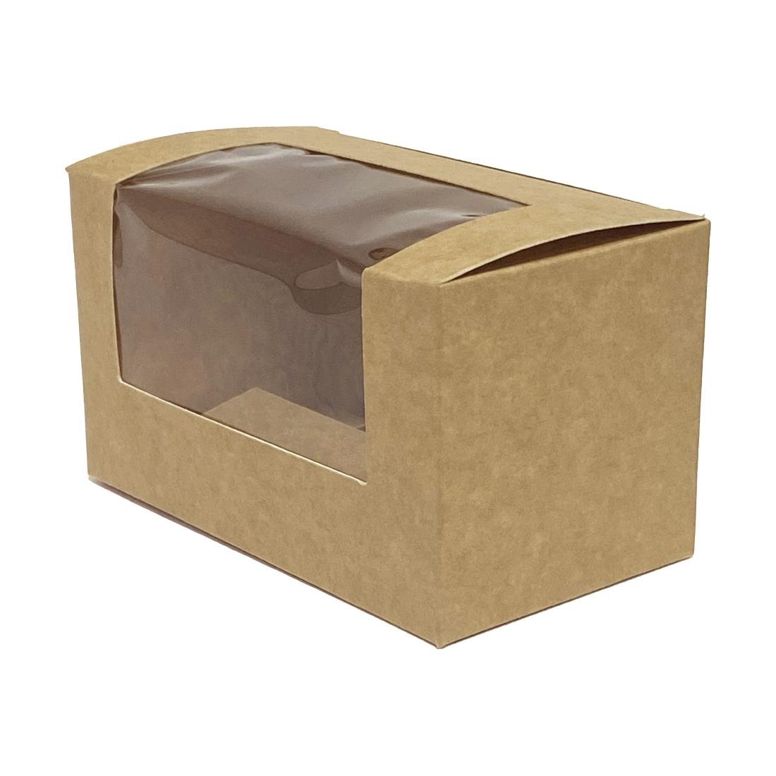 Fiesta Recyclable Bloomer Box with PET Window 70x125mm (Pack of 500) • PAS-FT652